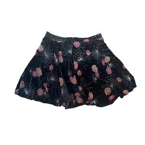ModCloth Just This Sway Velvet Spiderweb Skirt